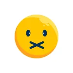Emoticon Emotion Face Silent Smiley SVG Icon